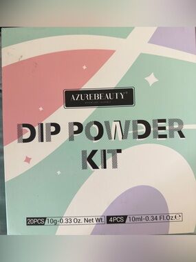 AZUREBEAUTY 40 Dip Powder Nail Kit Starter 2 boxes of 20